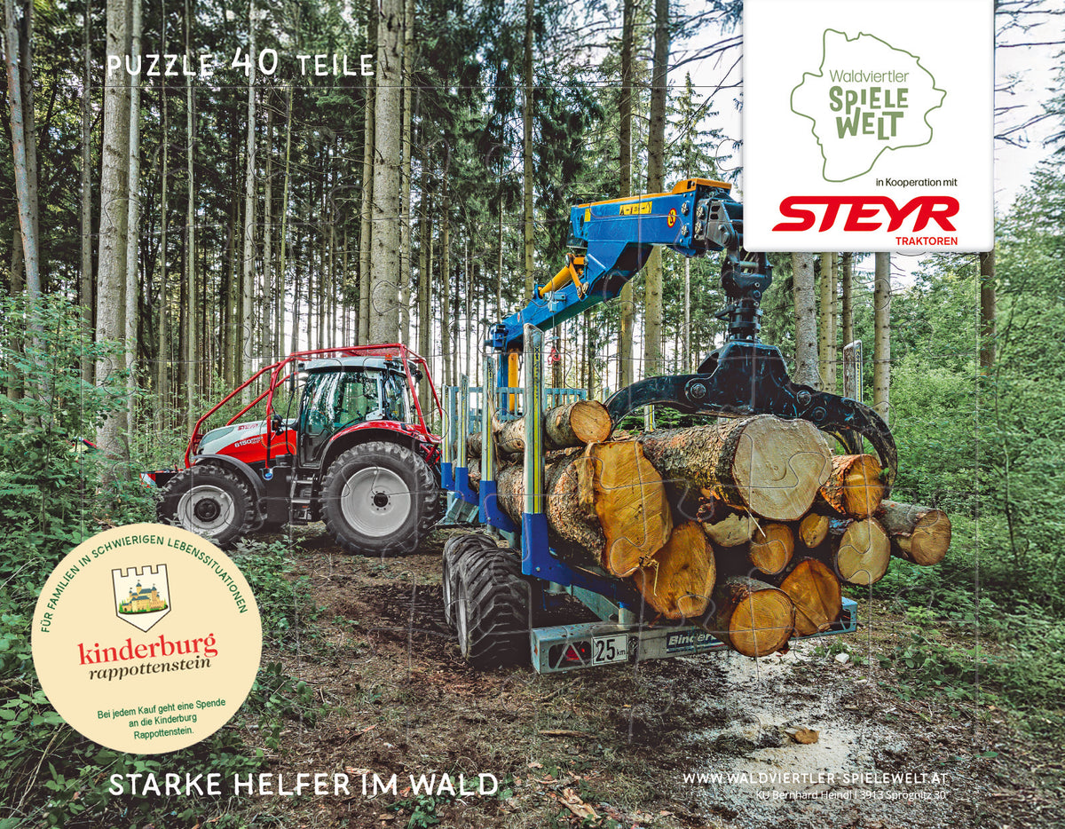Kinderpuzzle - Steyr - Starke Helfer im Wald