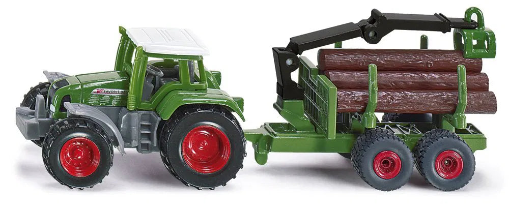 Siku Traktor Fendt mit Forstanhänger